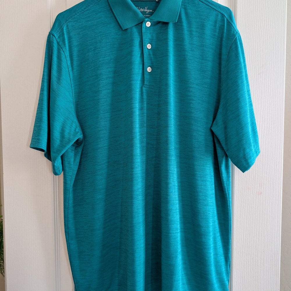 Men's Walter Hagen Teal Polo NWOT